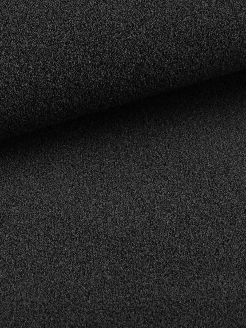 Velours-Gewebe für Klettband, Polyamid, steif, 230g/qm, Kleinmenge, schwarz