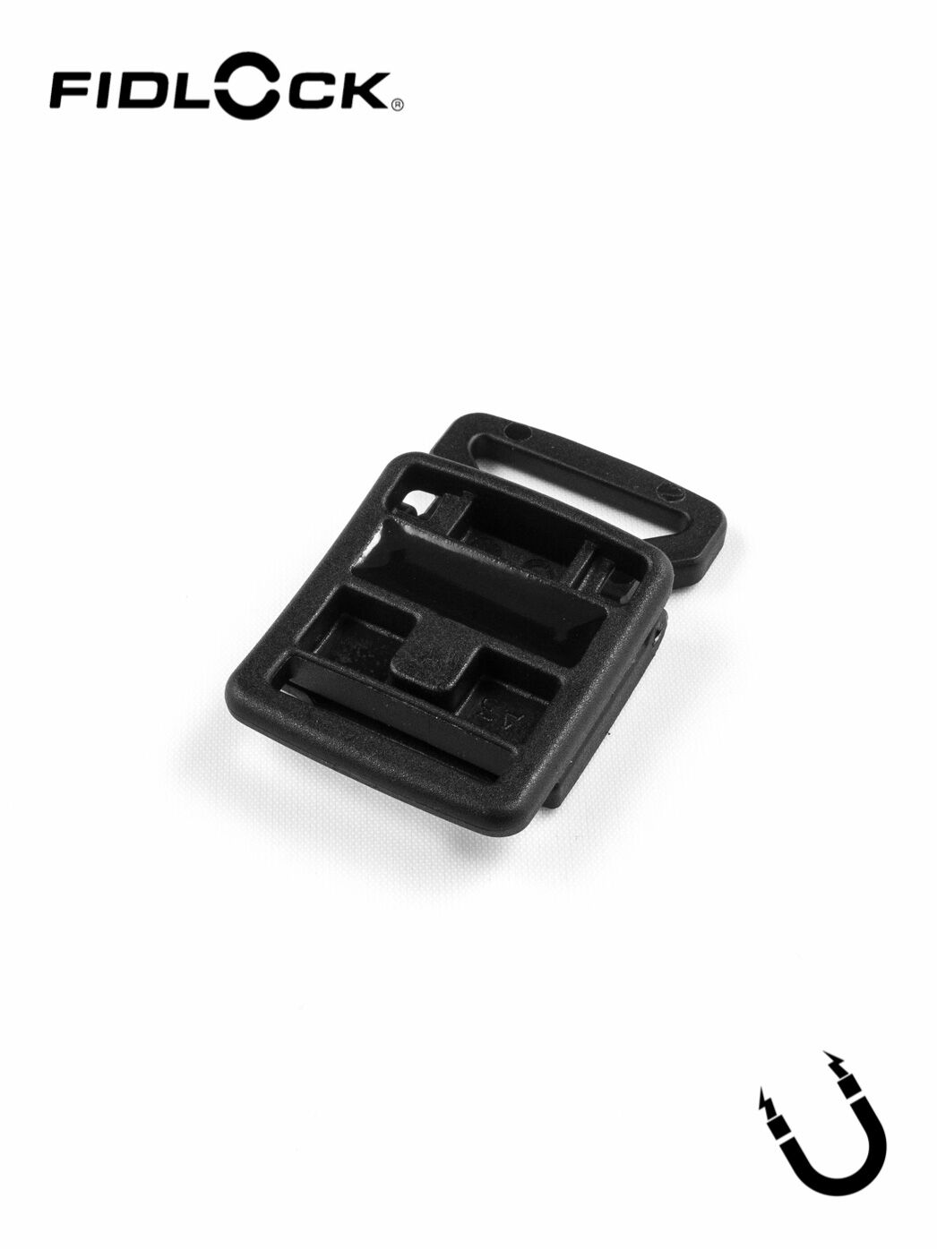 HOOK_20_FLAT__magnetische_Klappschnalle_flach_eins_Gurtschlitz_20mm_extremtextil_Stoffe