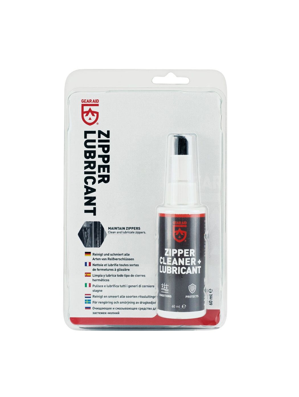Gear Aid Zipper Cleaner Lubricant, Pflege für Reißverschlüsse, 60ml