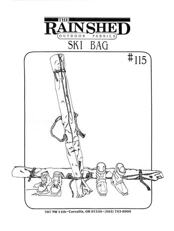Ski Bag, sewing pattern RS115