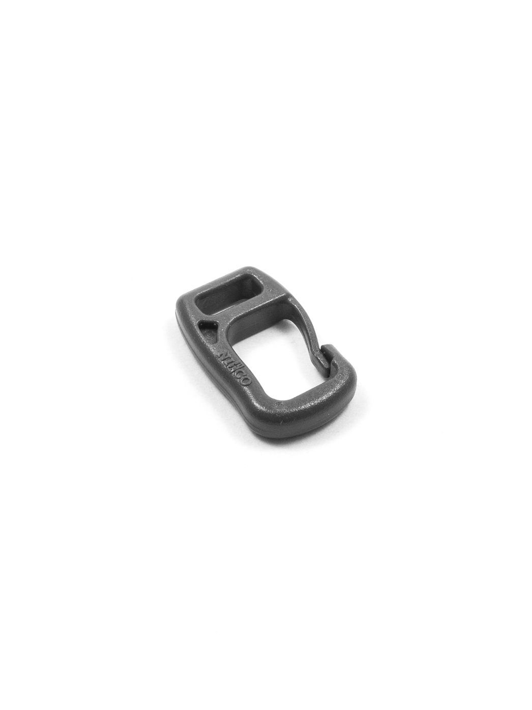 Karabinerhaken mit Gurtbefestigung, 7mm