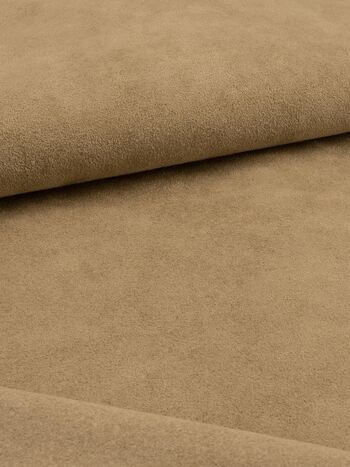 Alcantara, artificial velours-leather, 0,8mm, 220g/sqm, small piece, beige