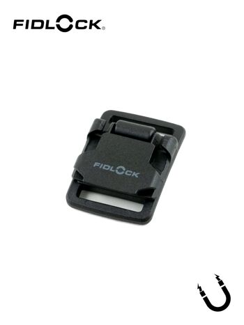 HOOK 20 ROPE ADJUSTER | magn. Schnalle, flach, f. Kordel u. Band, beids. Schlitze, 20mm/3mm