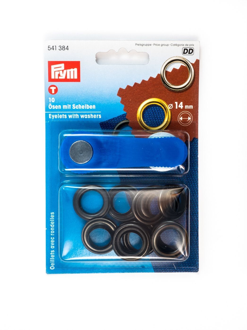 Ösen mit Scheiben, 14mm, Prym 541384 / 541383