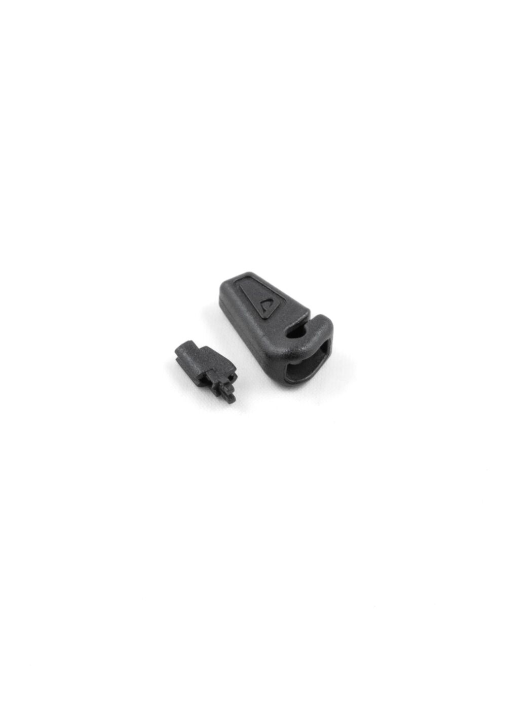 Cord end with hook, 2 parts, 2mm