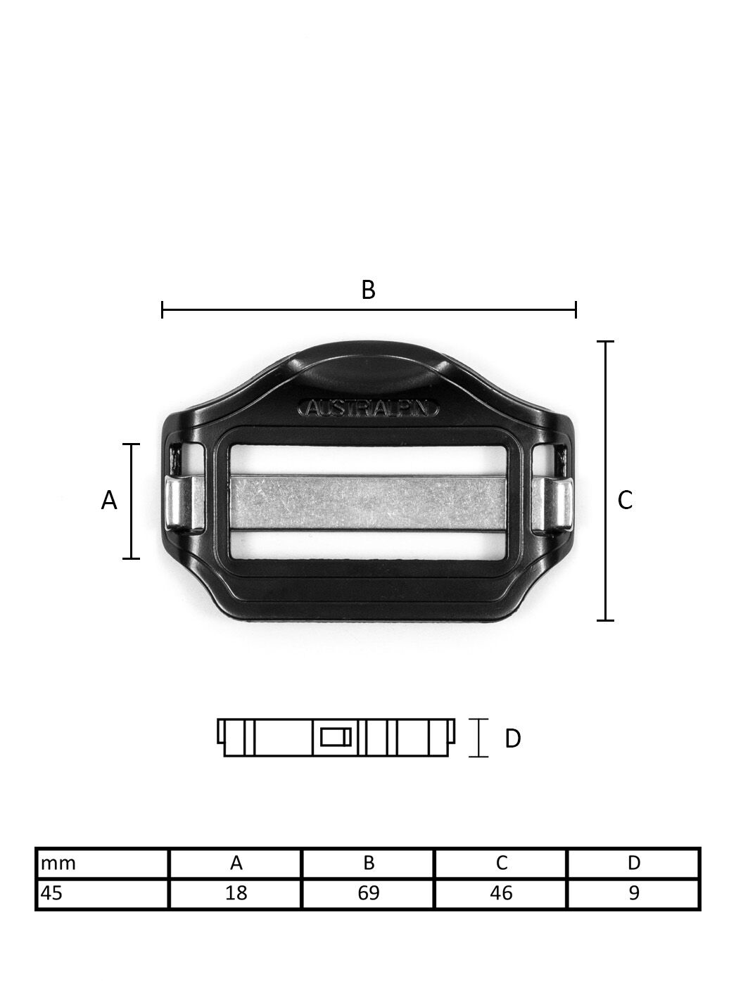 COBRA_Slidebloc_Dreisteg_mit_verstellbarem_Steg_Stahl_und_Edelstahl_45mm_SONDERPREIS_extremtextil