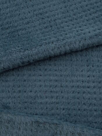 Furry fleece, warm, with loft, grid, 210g/sqm [MM]