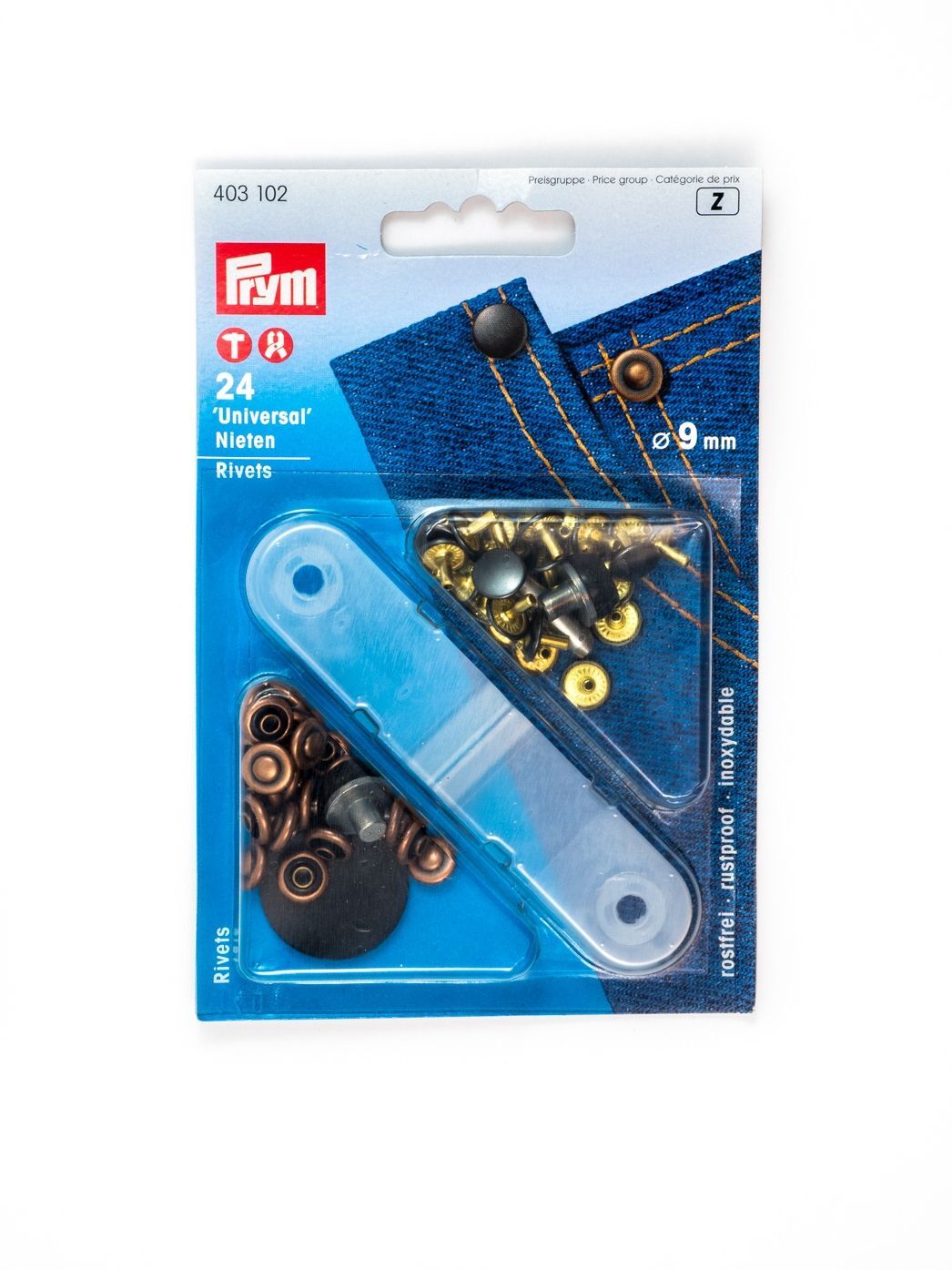 Universal Nieten, 9mm, Prym 403102