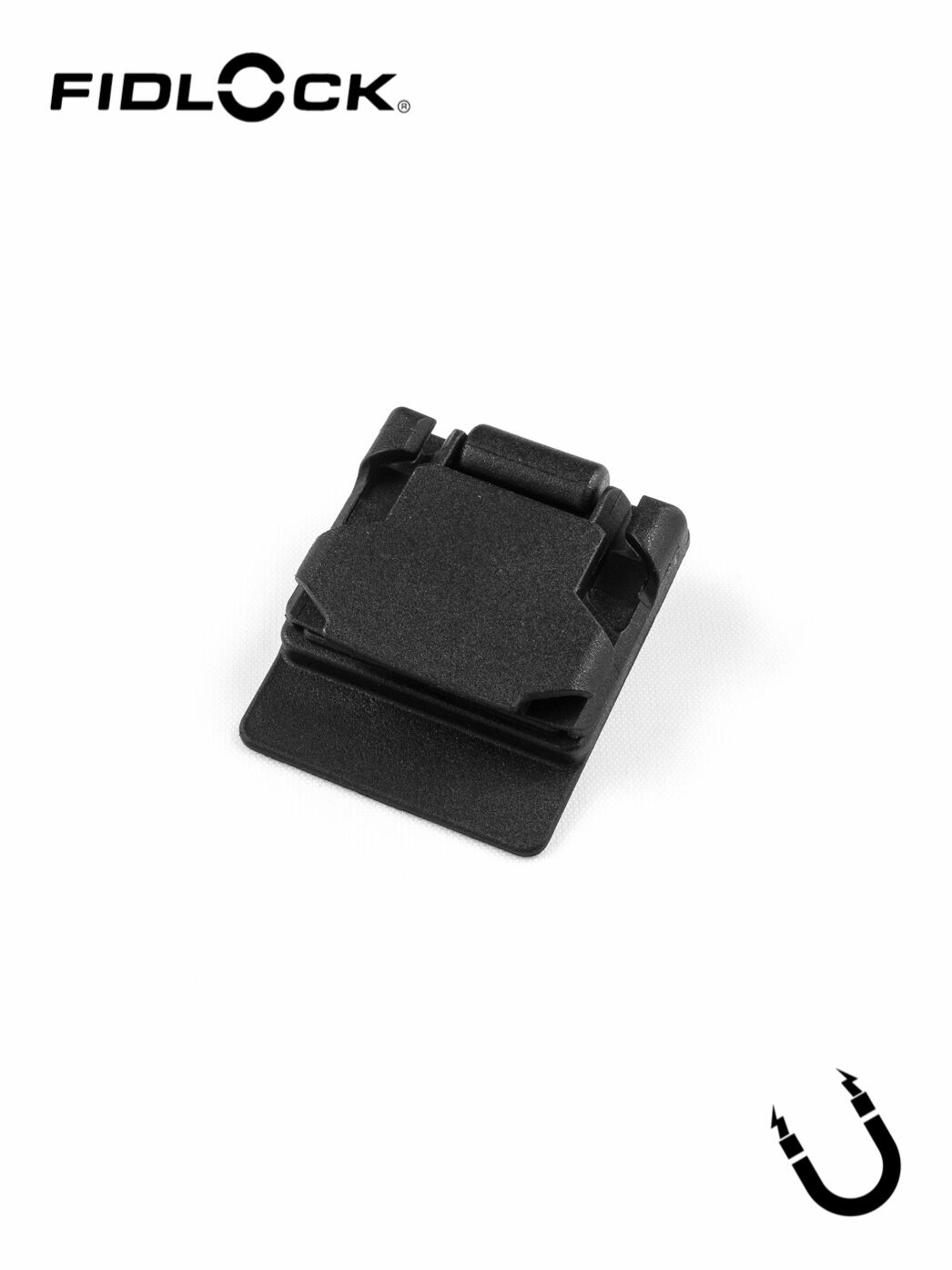 HOOK 20 ROPE SEWABLE | magn. Schnalle, flach, für Kordel, aufnähbar, kleine Nähfläche, 3mm