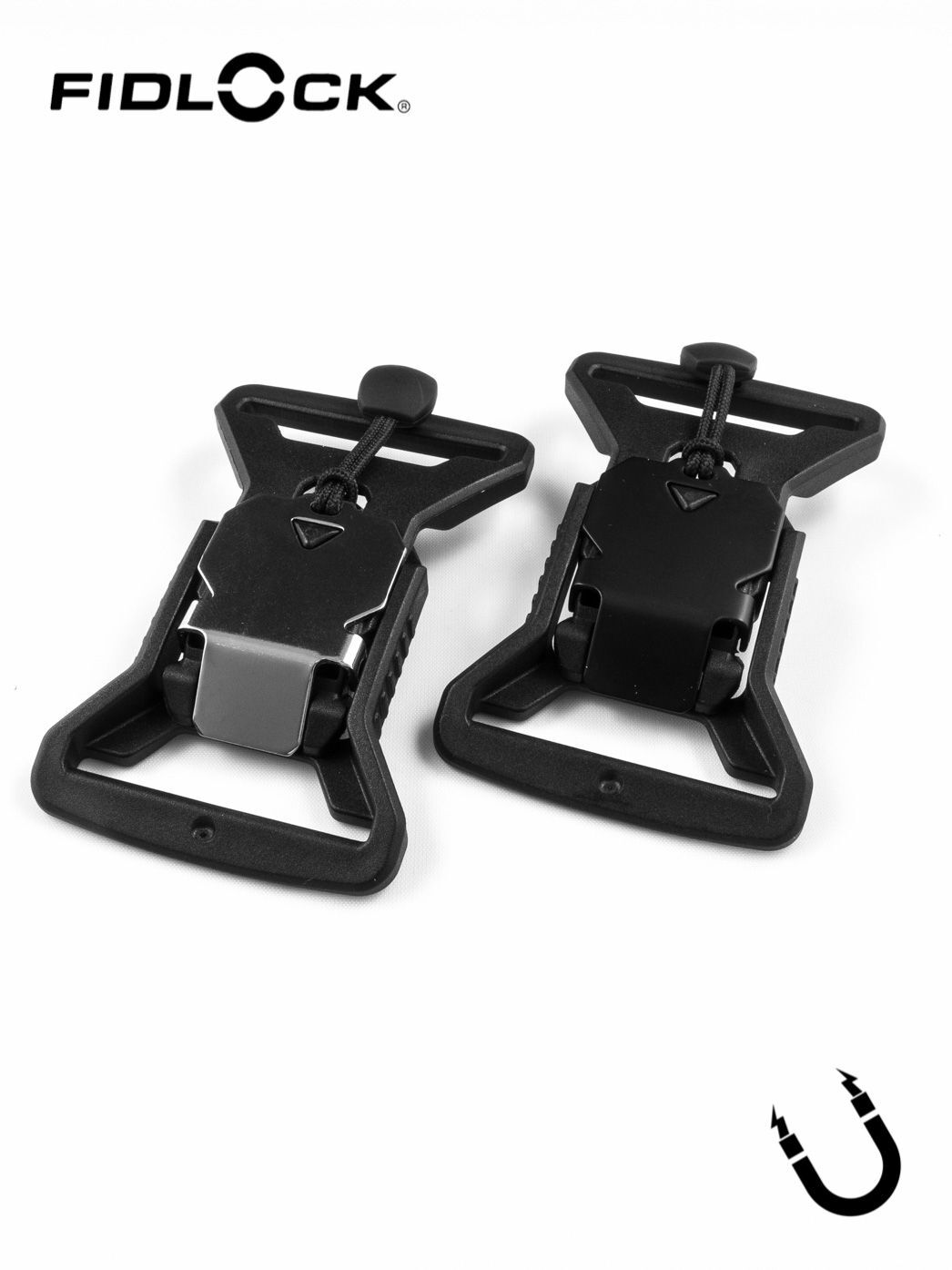 V-BUCKLE 40 SB | magn. Schnalle, ohne Längenverstellung, 40mm