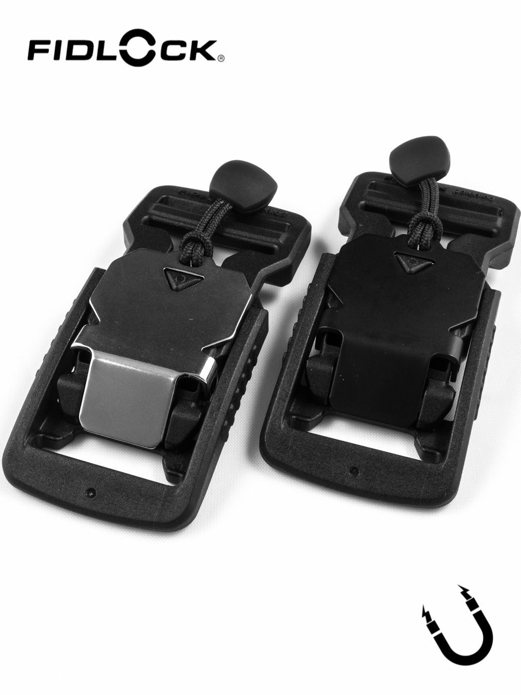 V-BUCKLE 25 | magn. Schnalle, zum einseitigen Verstellen, 25mm