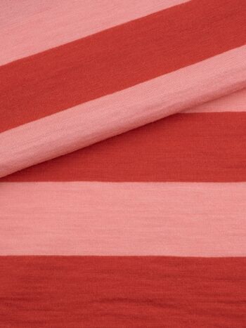 Merino wool, single jersey, striped, 150g/sqm