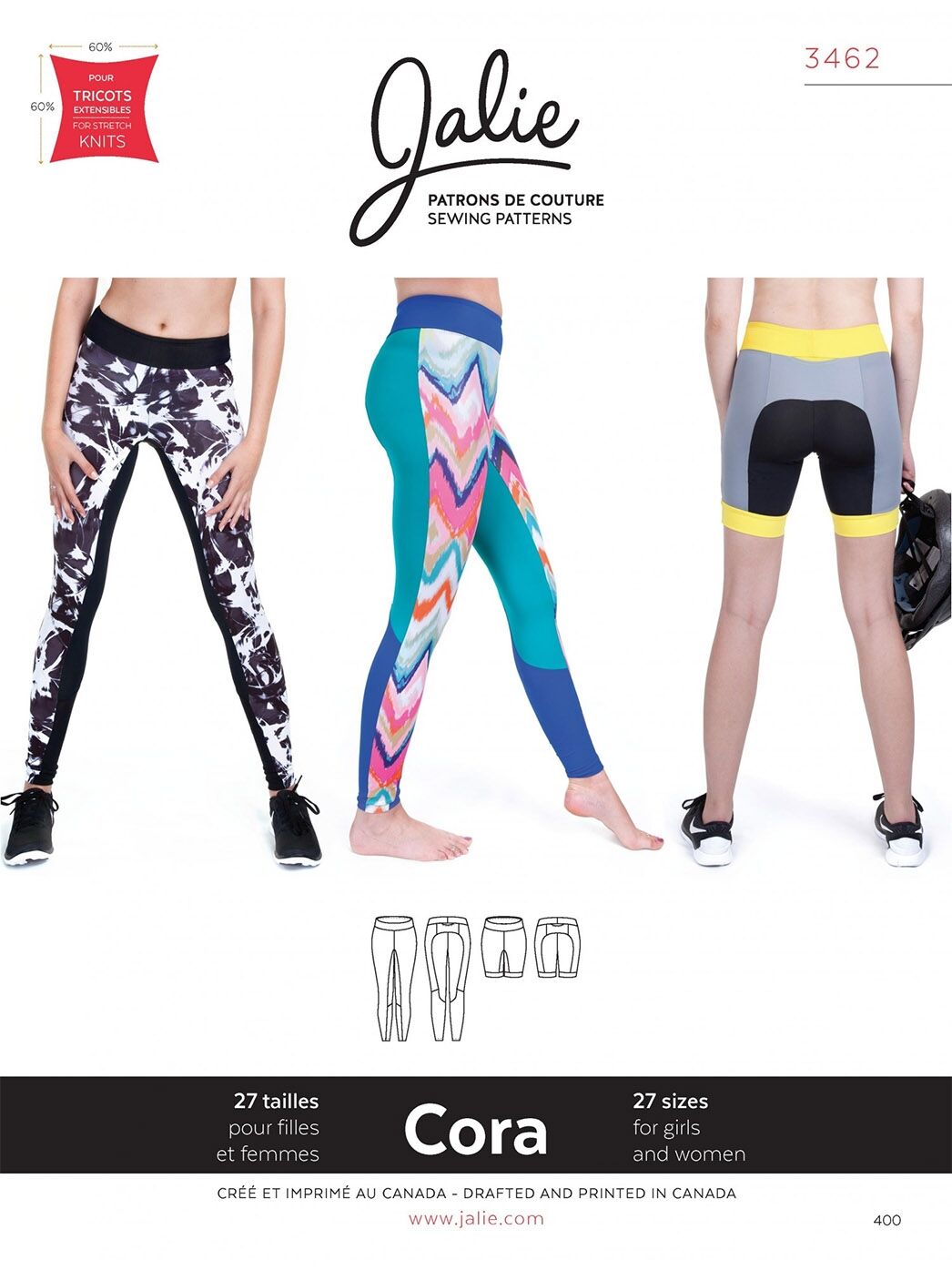 Cora Tights und Shorts für Frauen und Kinder J3462