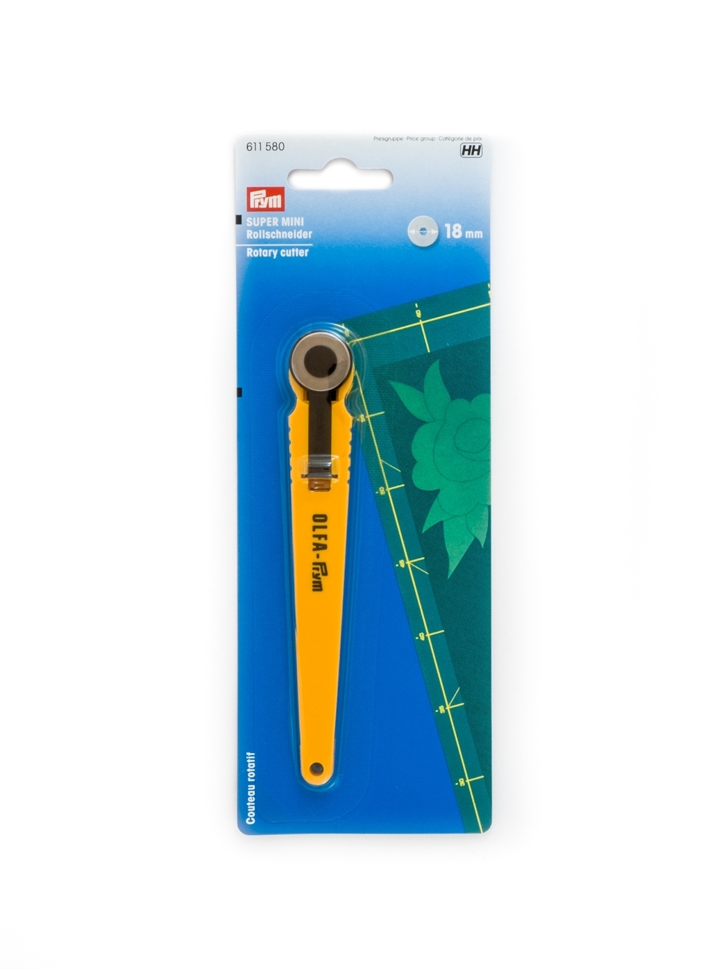 Rollschneider-Super-Mini-18mm-PrymOlfa-611580_extremtextil_Stoffe_zubehoer_kaufen