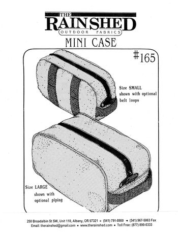 Kleine Taschen, Schnittmuster RS165