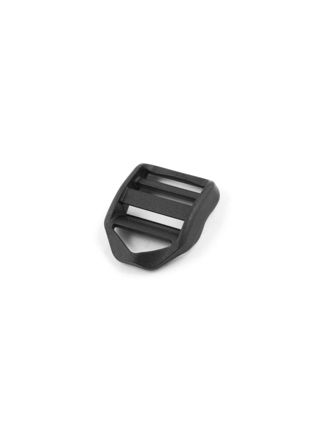 Leiterschnalle mit Kordelbefestigung, gebogen, 20mm