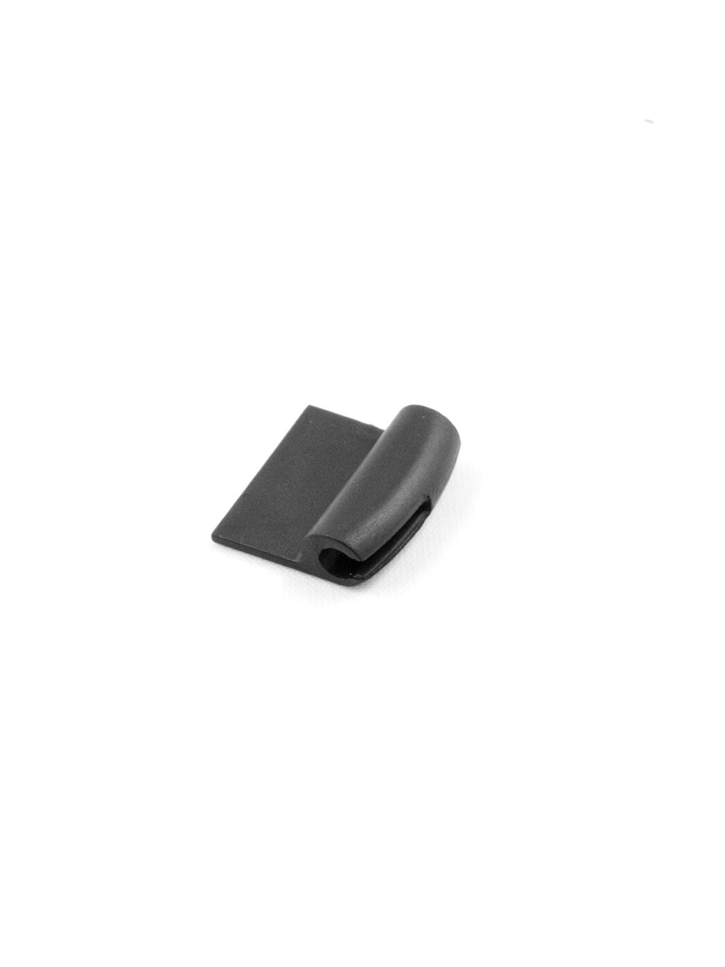 Kordelstopper, links, aufnähbar, Elastomer, für 2-2,5mm Kordel