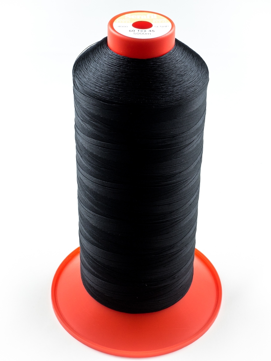 Multi Filaments Thread Serafil 60, polyester multifilament sewing thread 5000m in black