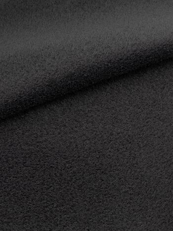 Velours-Gewebe für Klettband, Polyamid, weich, 185g/qm, Kleinmenge, schwarz