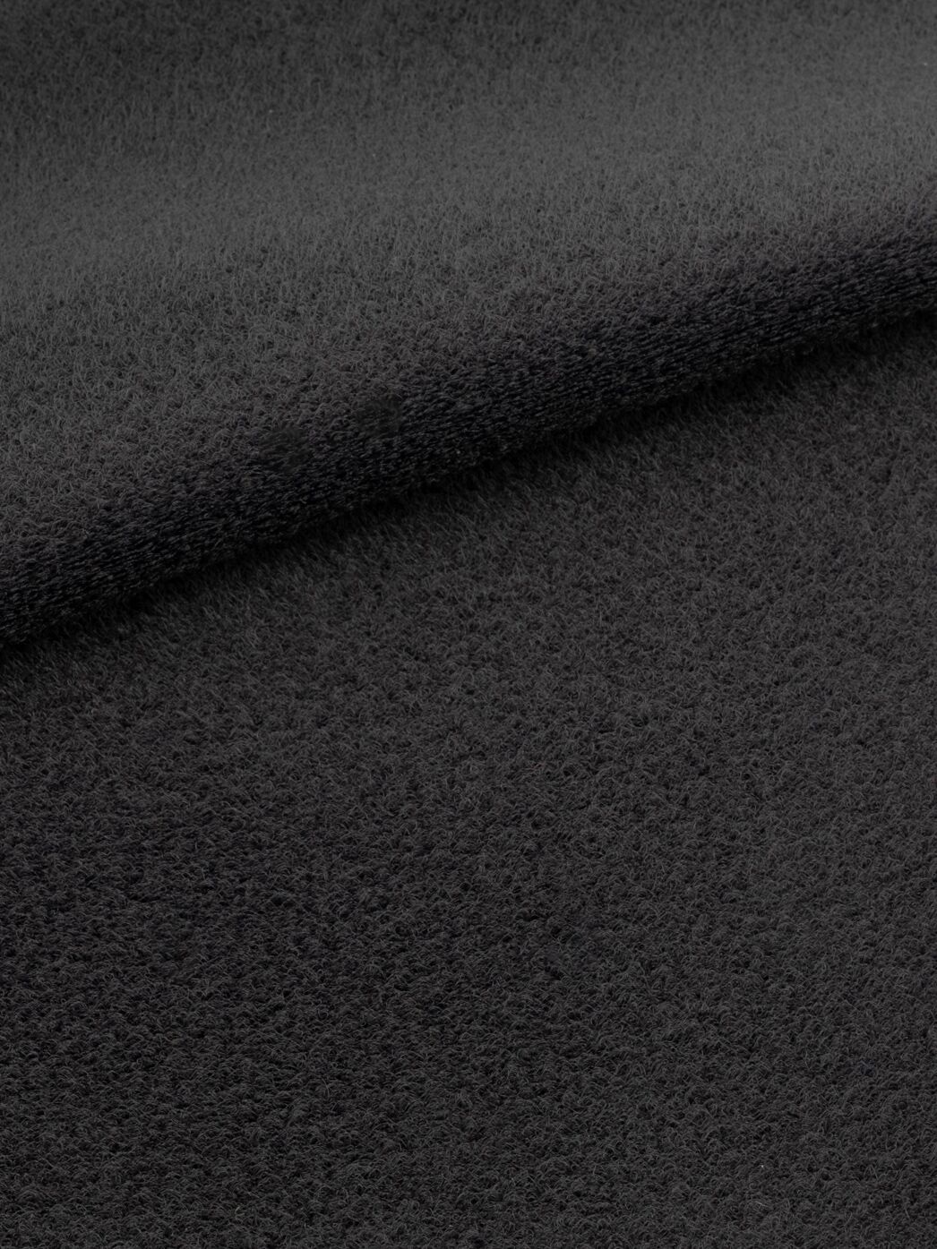Velours-Gewebe für Klettband, Polyamid, weich, 185g/qm, Kleinmenge, schwarz