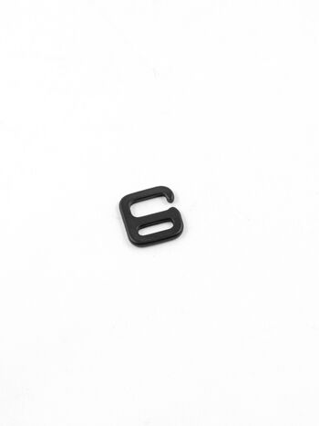 G-Buckle Gurthaken, Aluminium, flach, ohne Längenverstellung, 10mm