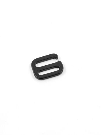 G-Buckle Gurthaken, Aluminium, flach, ohne Längenverstellung, 20mm