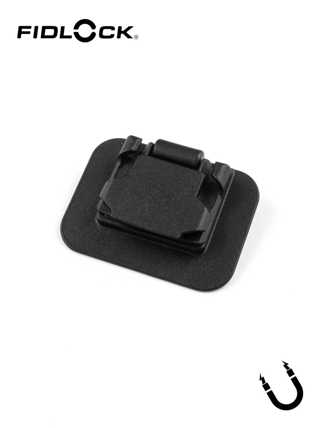 HOOK 20 ROPE SEWABLE X3 | magn. Schnalle, flach, für Kordel, aufnähbar, große Nähfläche, 3mm