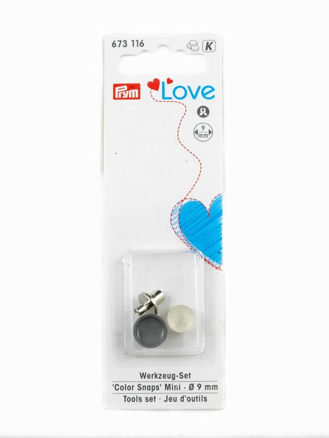 Werkzeugset für Color Snaps, 9mm, Prym 673116