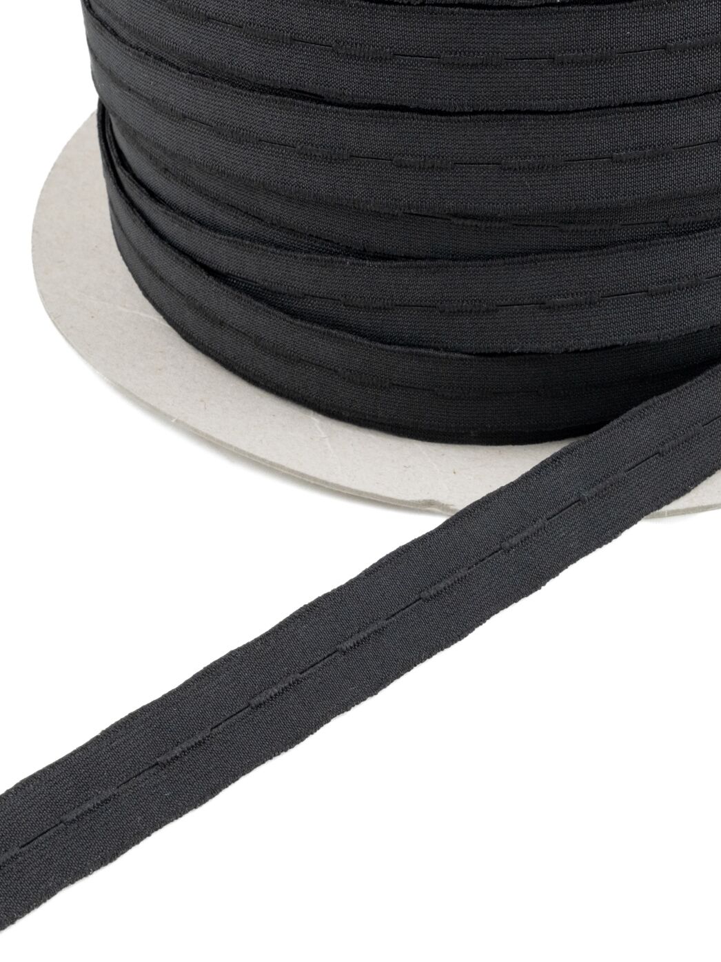 Buttonhole webbing, slotted webbing, elastic, 18mm