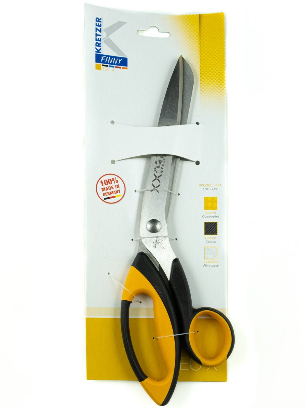 Kevlar-Schere, 14cm Klinge, Kretzer Finny TECX2, microverzahnt