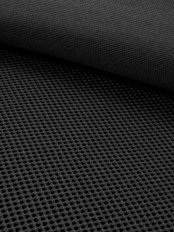 3D-Netzgewebe, 3mm, unelastisch, 390g/qm, schwarz