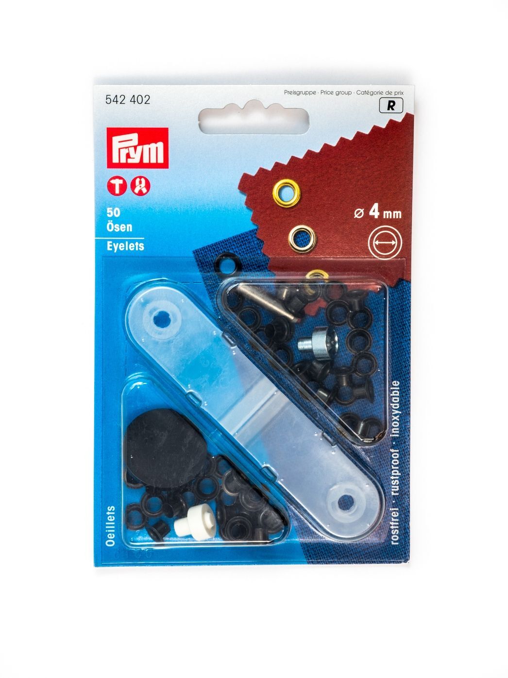 Eyelets, 4mm by Prym 542402 / 542400