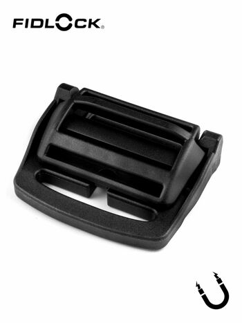 HOOK 40 BELT LL | magnetic webbing buckle, slots on one end, length adjustment, 40mm