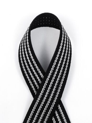 Elastic antislip braid w. interwoven elastic threads, 25mm