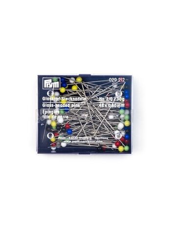 Glaskopfstecknadeln, groß, 30g, Prym 029212