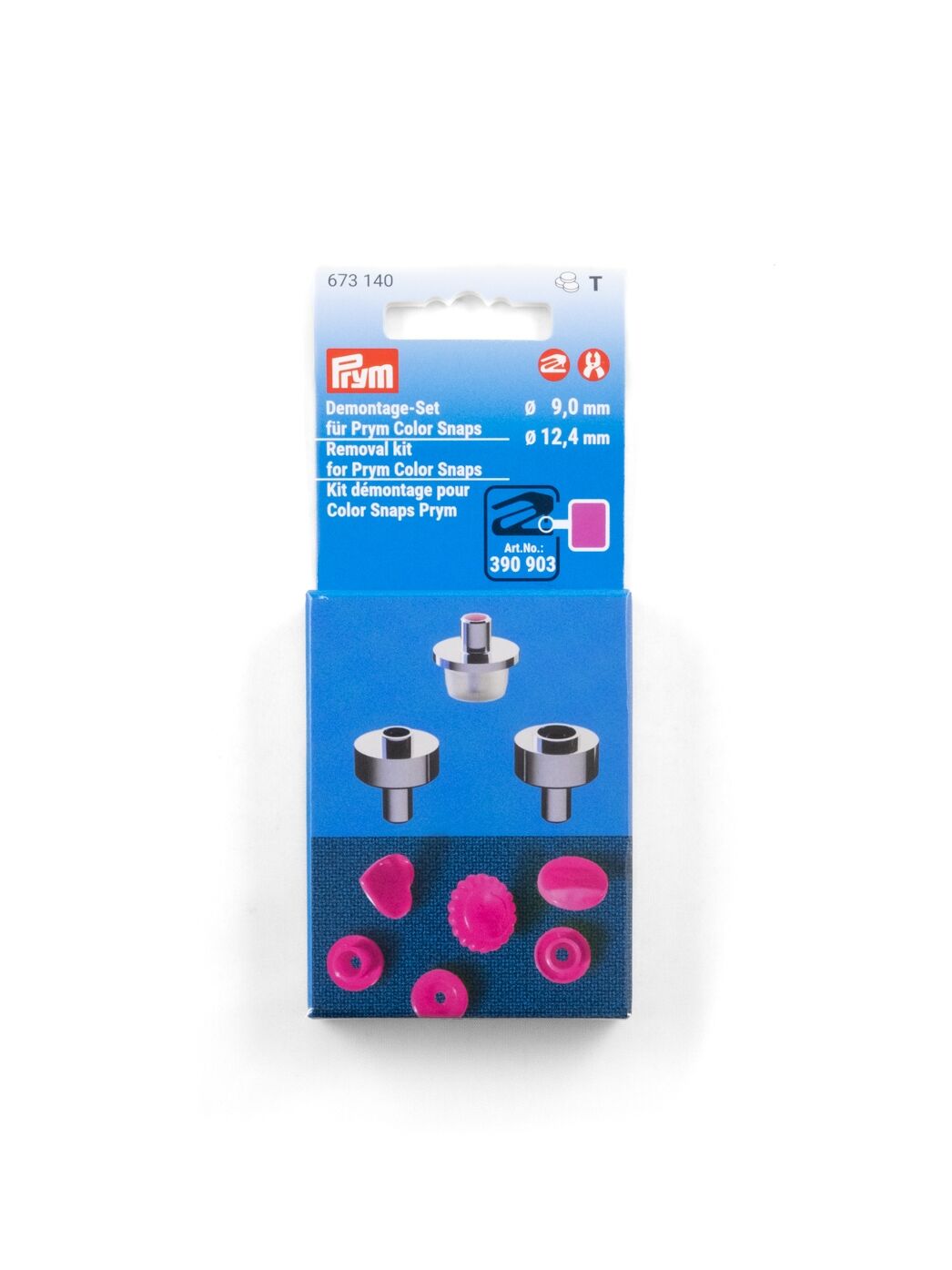 Removing Tool Set for Color Snaps, 12,4mm, Prym 673117