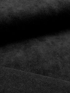 Alcantara, artificial velours-leather, 0,8mm, 220g/sqm, small piece, black