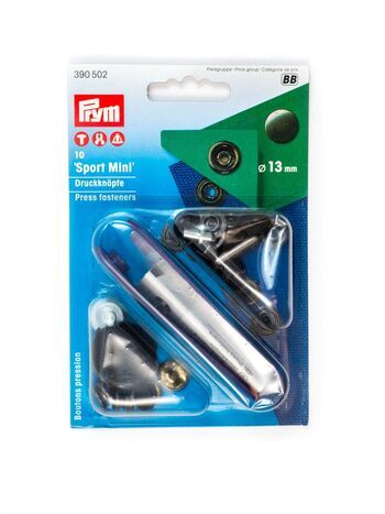 Druckknöpfe Sport+Camping Mini, 13mm, brüniert, Prym 390502