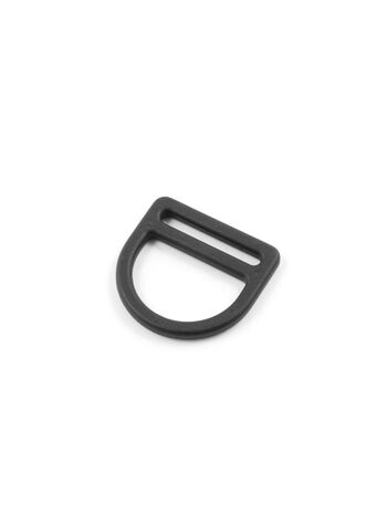 D-ring, with double bar, 25mm