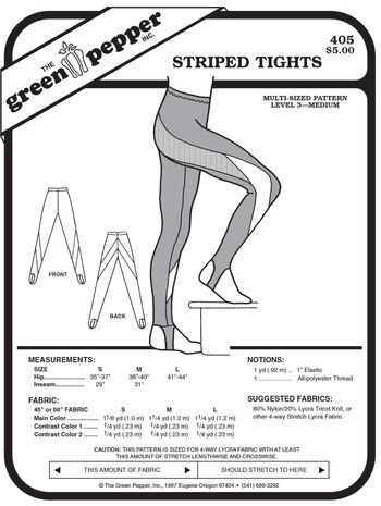 Striped Tights, pattern GP405