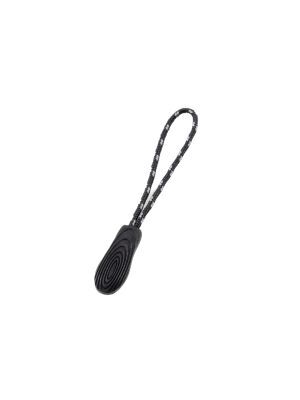 Zipper pull, with reflecting cord, ergonomic