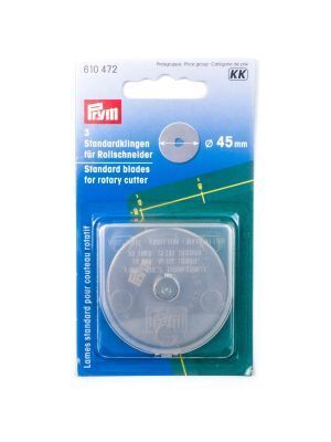 Rollschneider Comfort 45mm, 3 Ersatzklingen, Prym/Olfa 610472