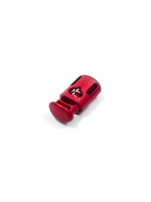 Cord lock with spring, slotted