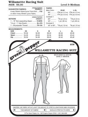 Catsuit, Lycra-Anzug, Schnittmuster GP408