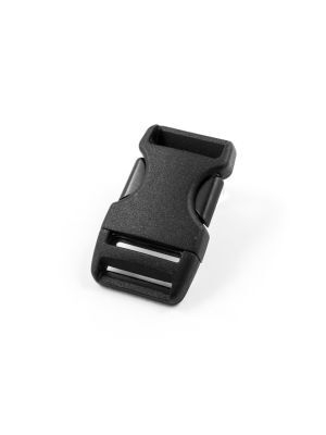 Quick release buckle for threading on one side, 25mm, Stealth, SPECIAL PRICE