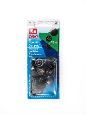 Druckknöpfe Sport+Camping, 15mm, Nachfüllpackung, Prym 390230 / 390202