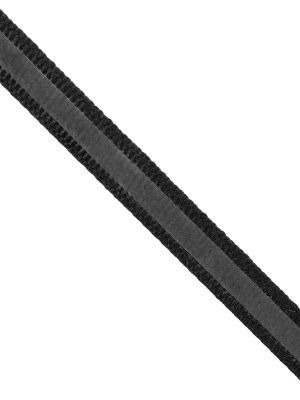 Webbing (Polyester) with anthracite-reflexprint, 10mm