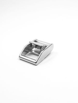 Cam buckle w. spring, stainless steel, 25mm