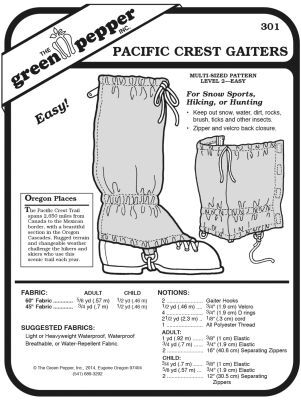 Gaiters pattern GP301