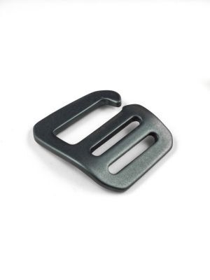 G-buckle webbing-hook, aluminium, leftie, 25mm